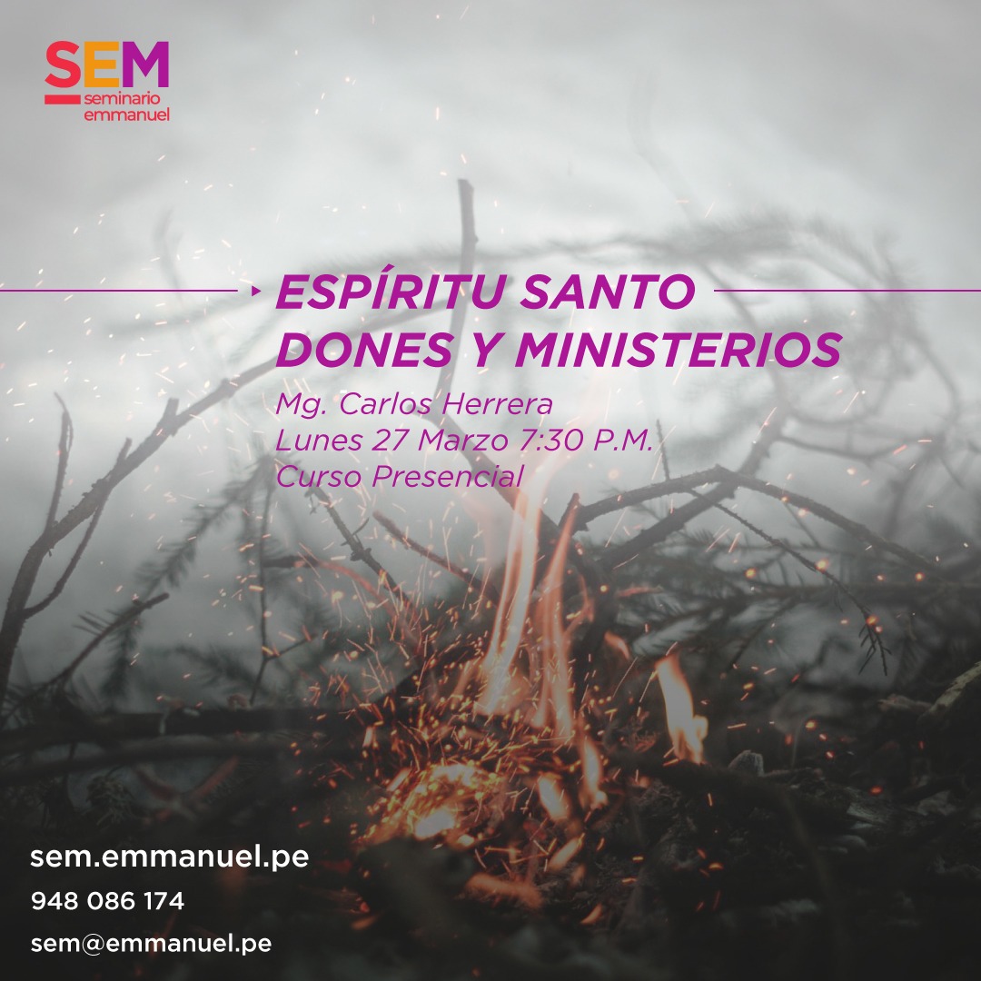 SEM ESP RITU SANTO DONES Y MINISTERIOS Cursos Emmanuel